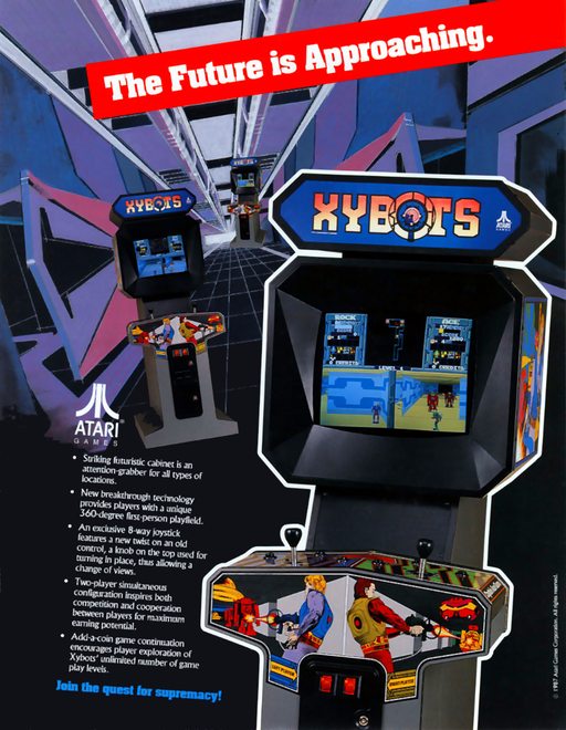 Xybots (German, rev 3) Arcade Game Cover